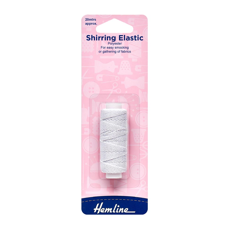 Shirring Elastic White