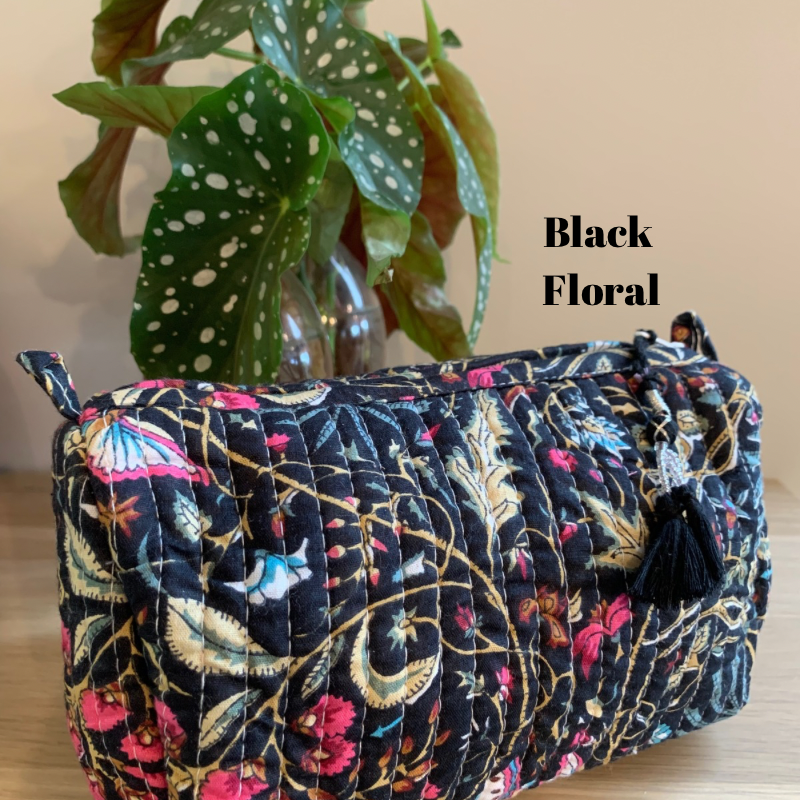 Cotton Block Pouch