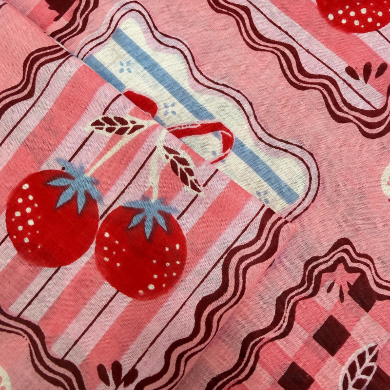 Bonnie Pink Cotton Block