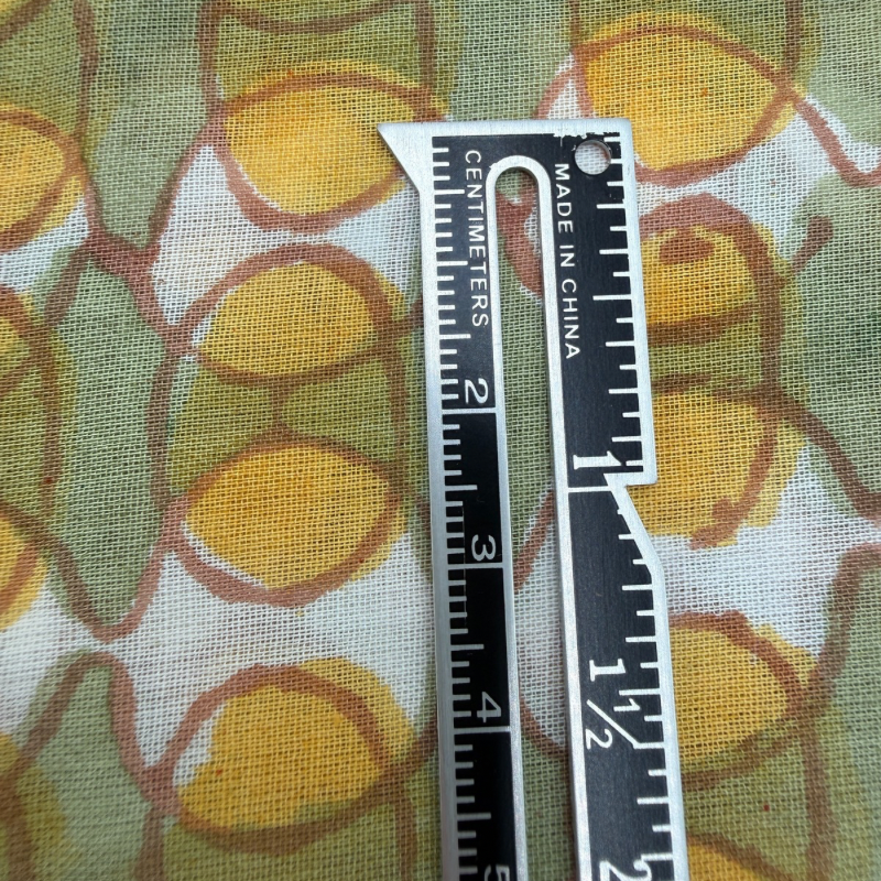 Vivienne Mustard Cotton Block