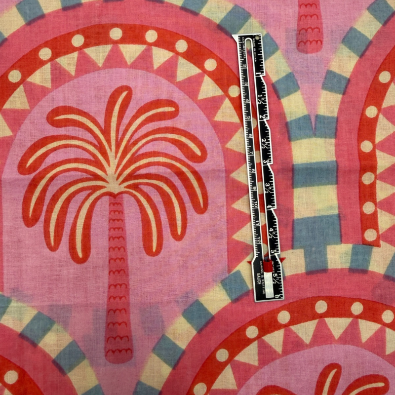 Summer Coral Cotton Block