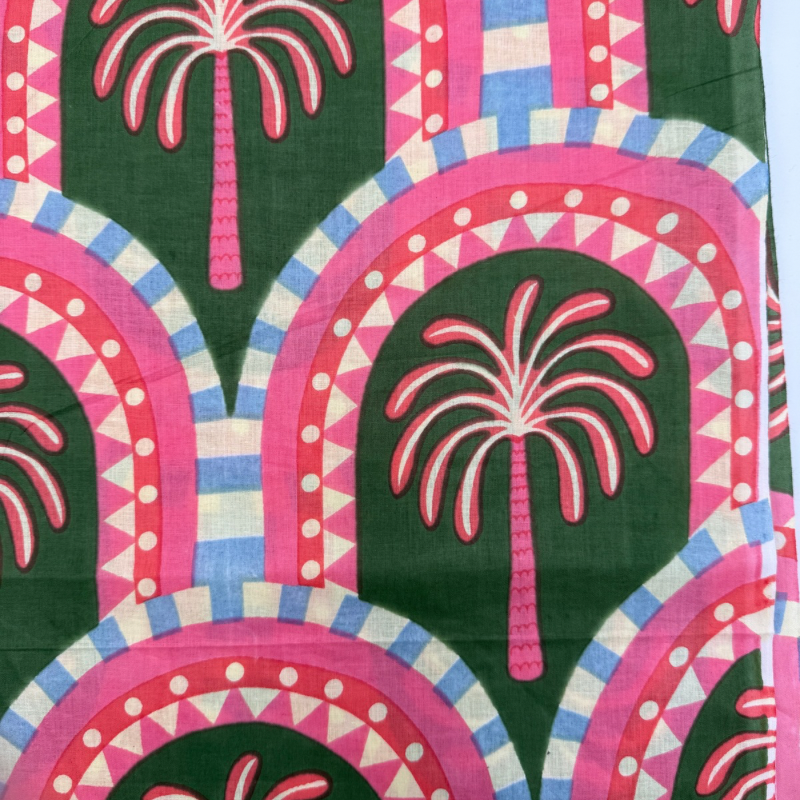 Summer Olive Cotton Block