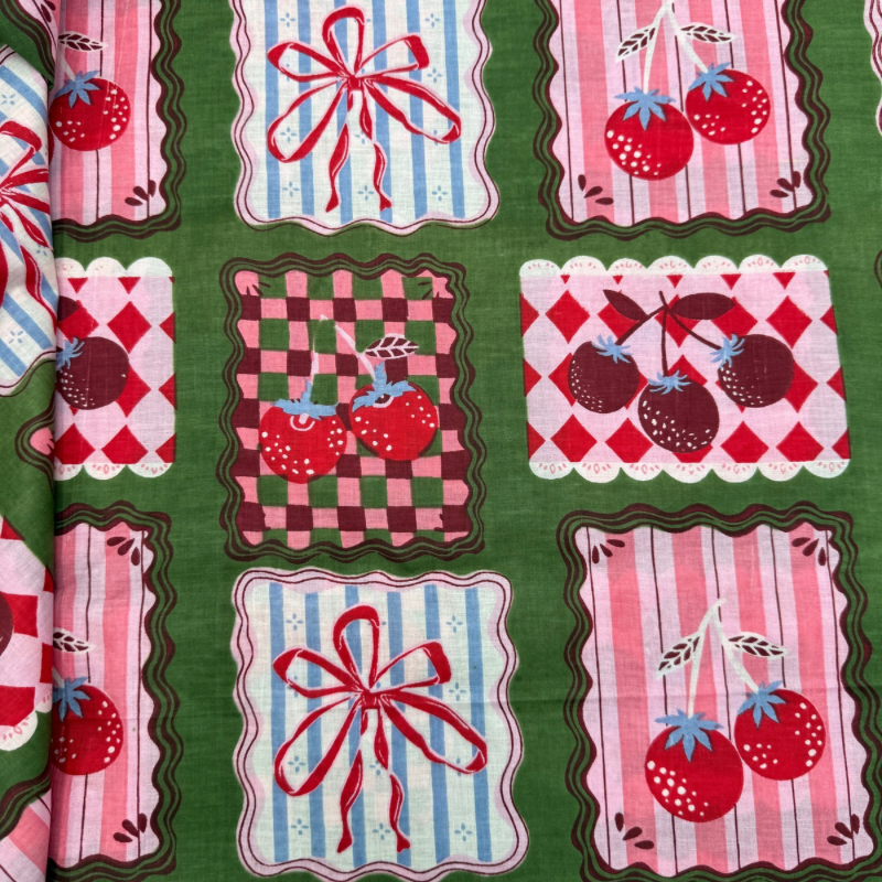 Bonnie Olive Cotton Block