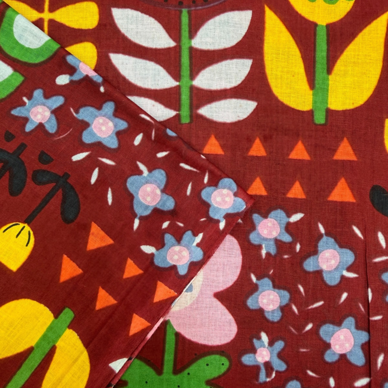 Mimi Grape Cotton Block