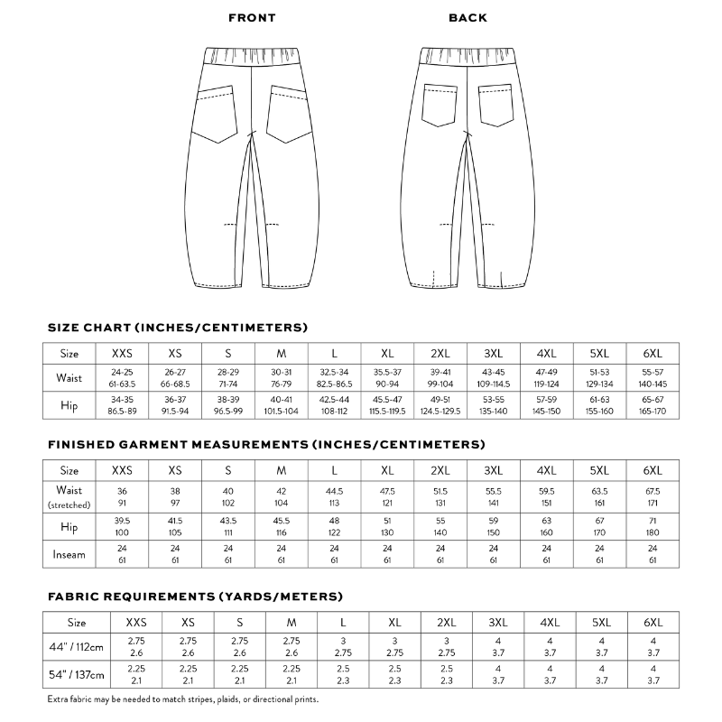 Matchy Matchy Sewing Club Archer Work Pants PDF Pattern