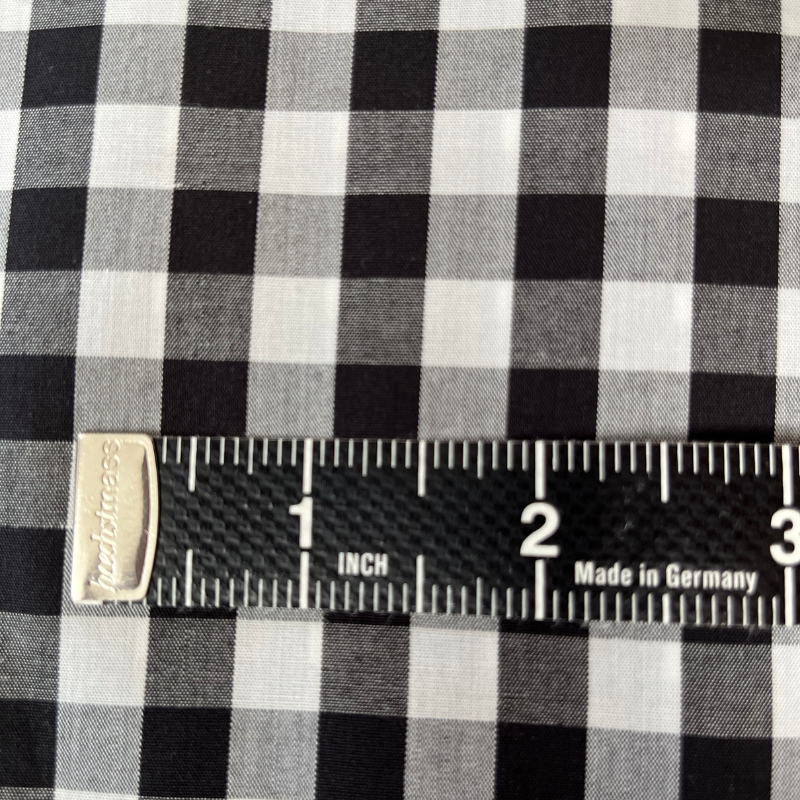 Claude gingham cotton bella with measure tape