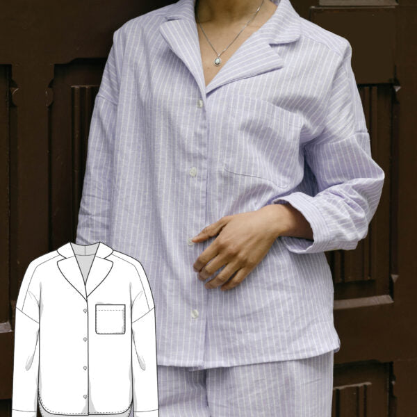 Pyjama Bluse Schnittmuster SERENA