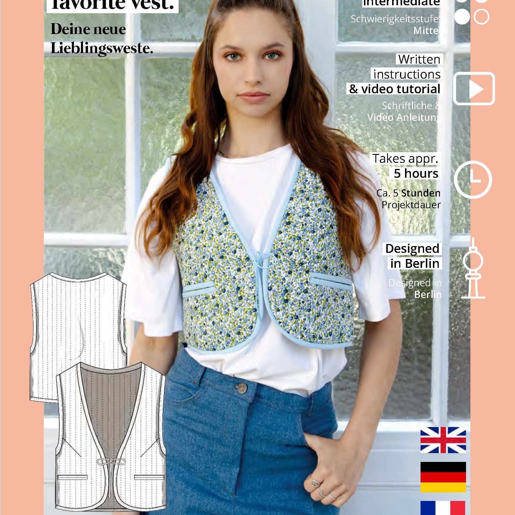 Quilt Weste Schnittmuster EMILY