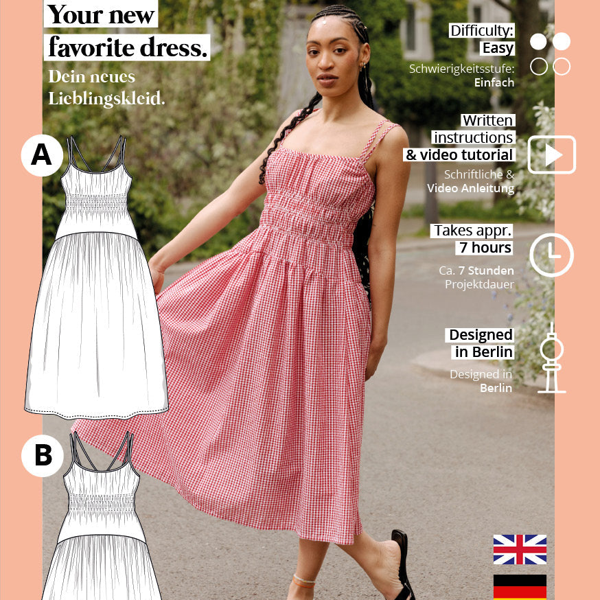 Sommerkleid Schnittmuster MARGO