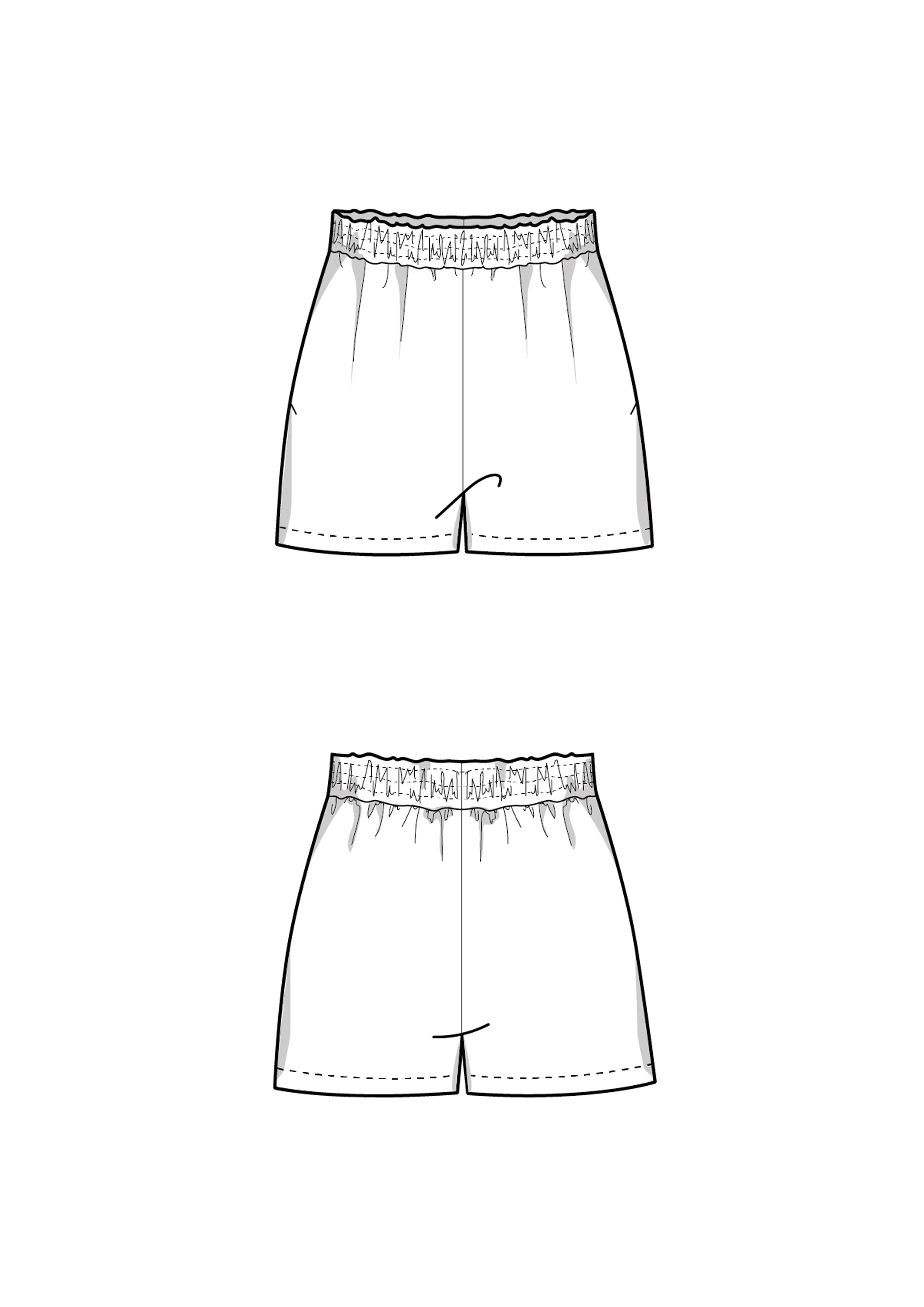 Kurze Hose Schnittmuster PIXIE
