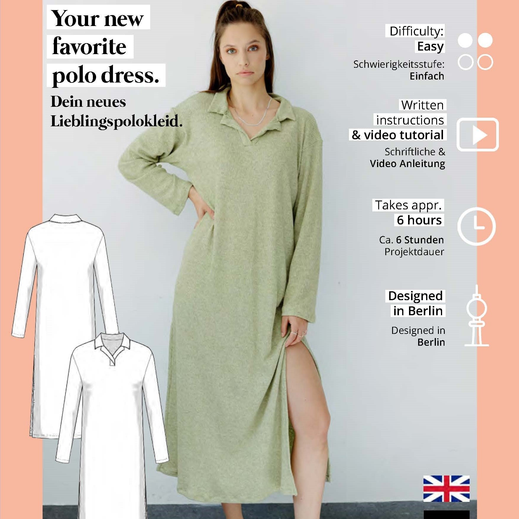 Polokleid Schnittmuster RILEY
