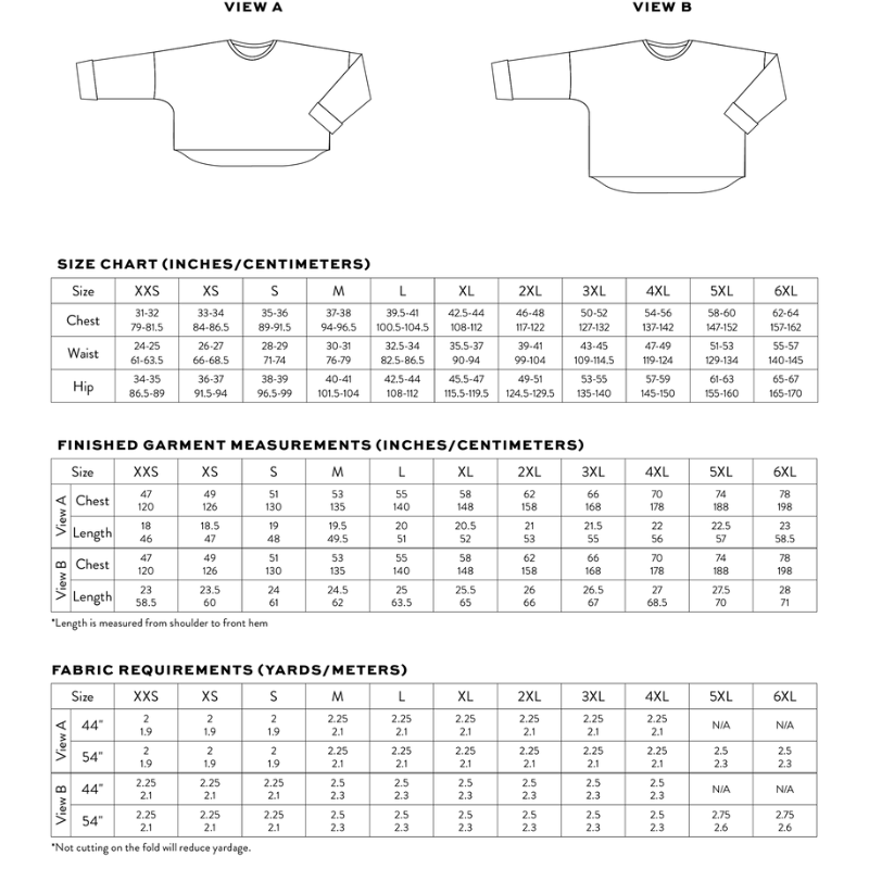 Matchy Matchy Sewing Club - All Around Crew Top PDF Pattern