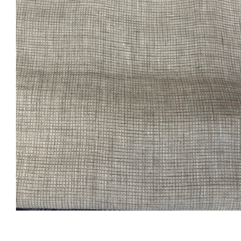 Isra Natural Micro Check 100% Turkish Linen . $44.00/metre